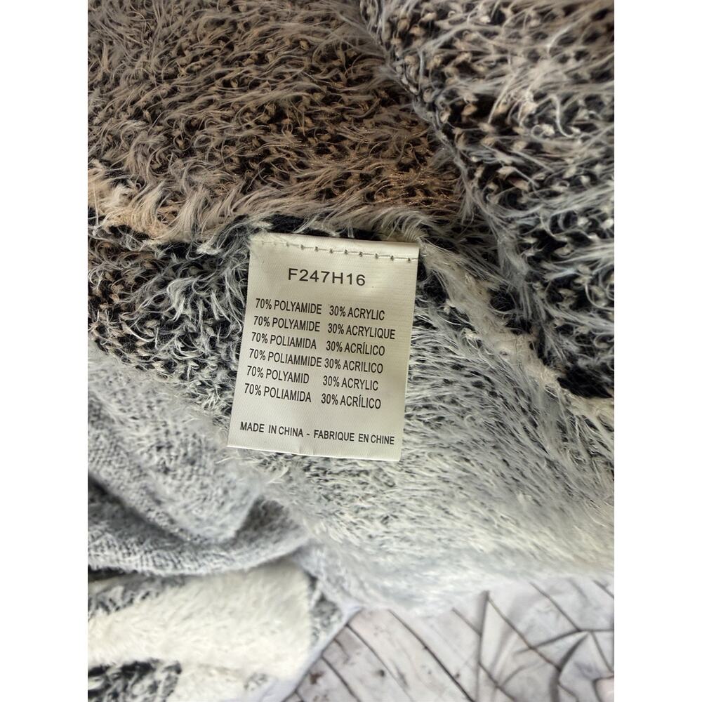 Holly Bracken Grey Aztec Shrug Cardigan‎ Open Front Chains Boho Western OS - Picture 5 of 8